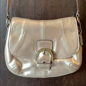 Coach Metallic Cross Body Purse